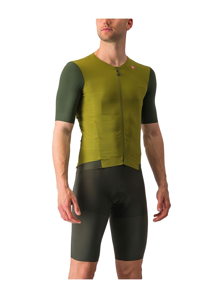 Castelli Premio Black Jersey, avocado green/deep green - Bild 3