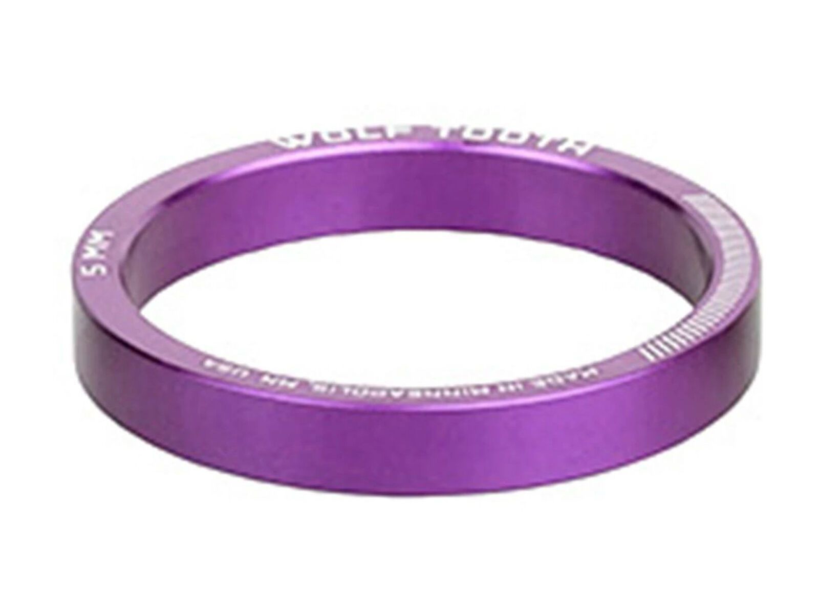 Wolf Tooth Precision Headset Spacers - 5 mm, lila - Bild 1
