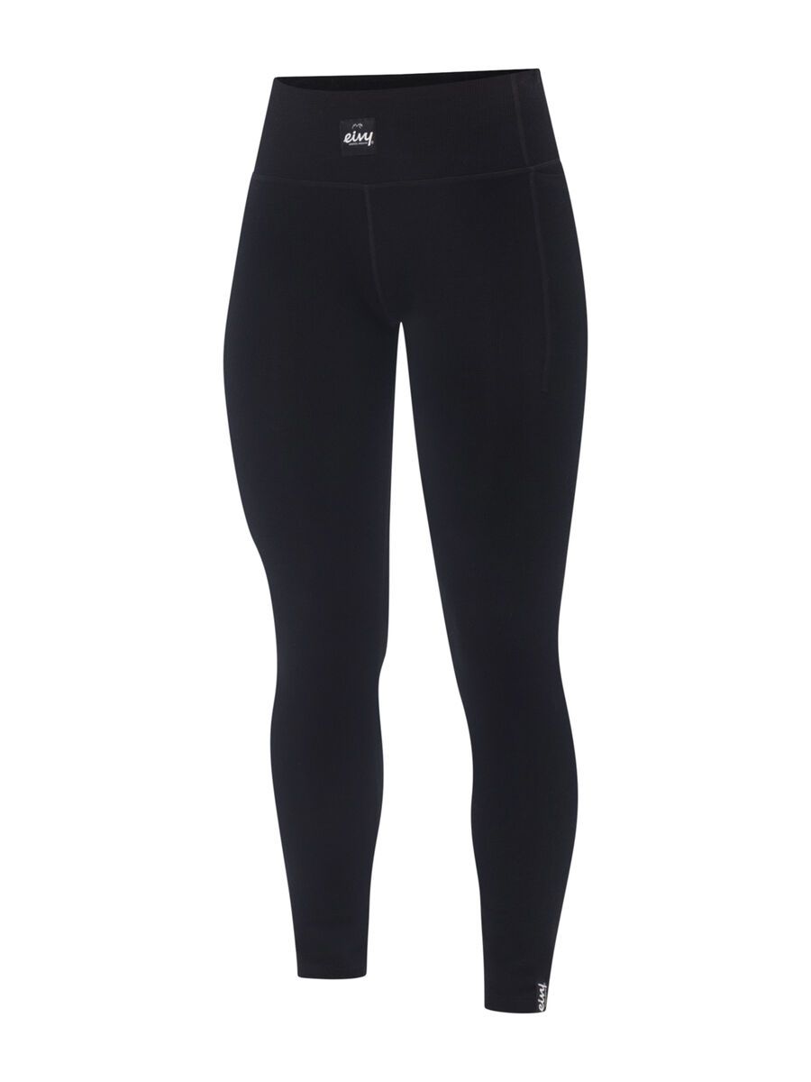 Eivy Pocket Merino Wool Rib Tights, black - Bild 1