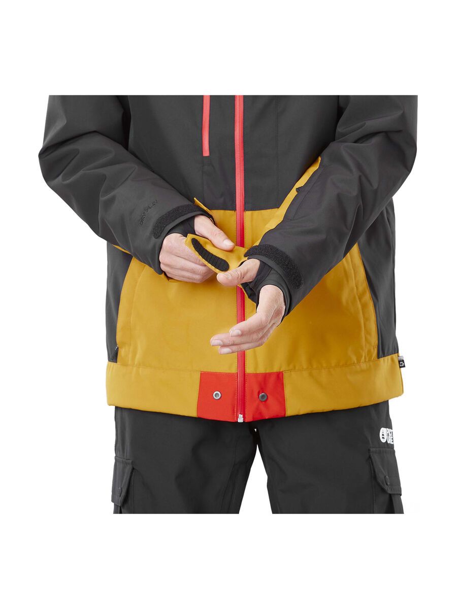 Picture Lodjer Jacket, black/golden yellow - Bild 6