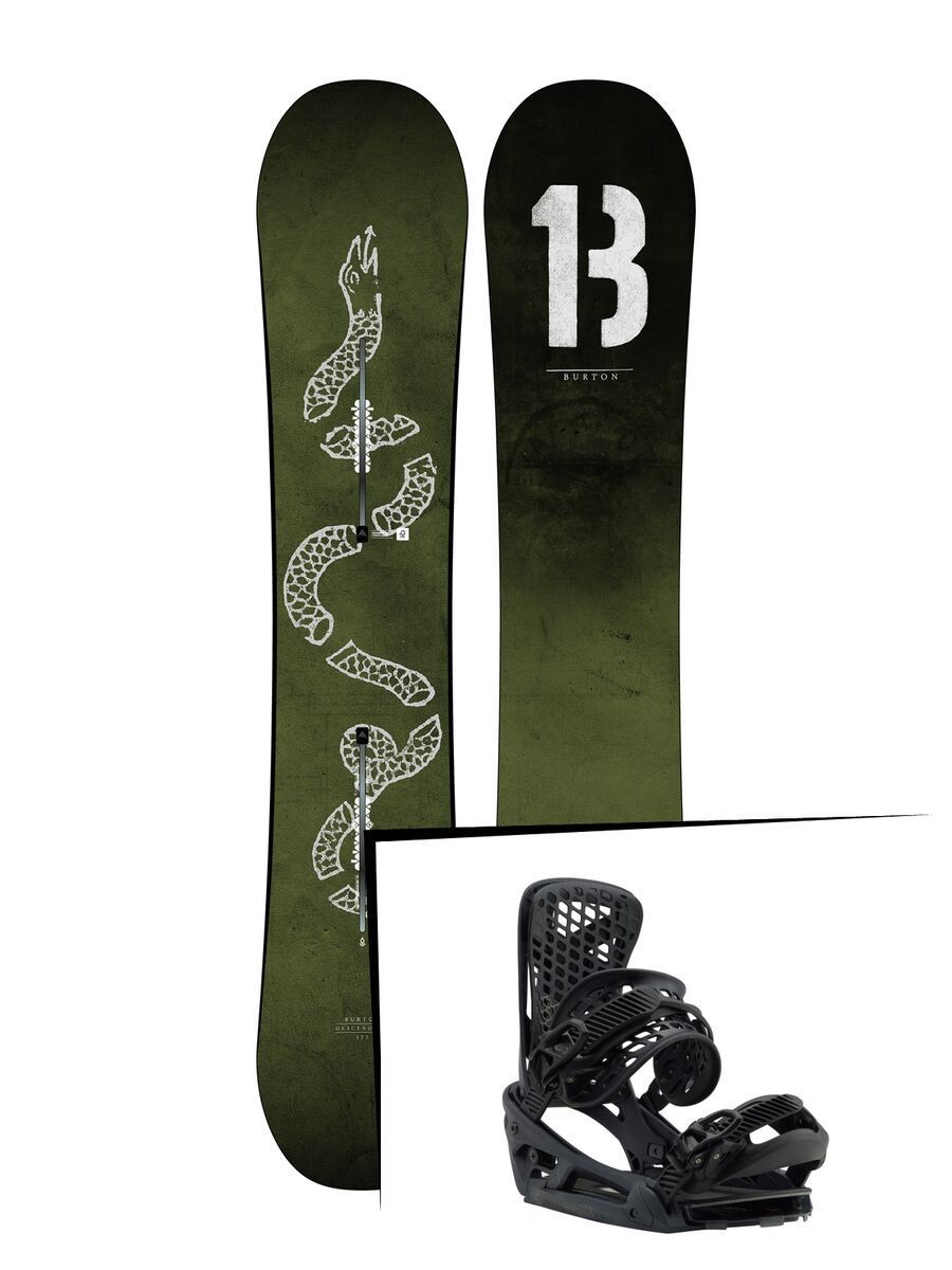 Set: Burton Descendant 2019 + Burton Genesis X EST black marble - Bild 1