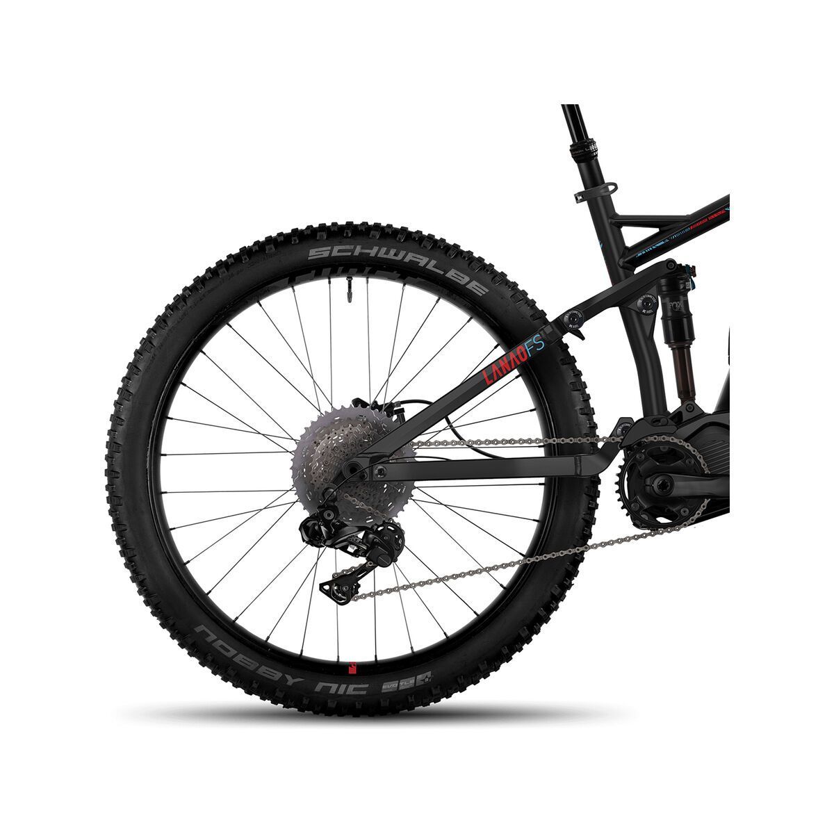 Ghost Hybride Lanao FS 8 AL, night black/lake blue/riot red - Bild 4