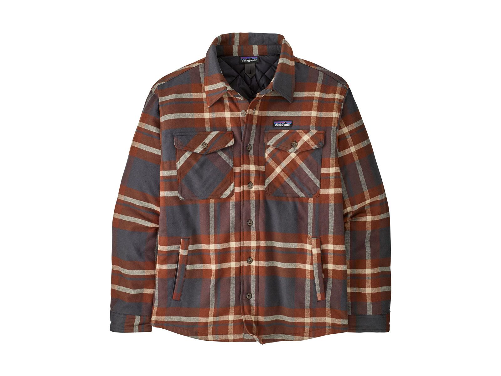 Patagonia Men's Lightweight Insulated Fjord Flannel Shirt Ashore, ink black - Bild 1