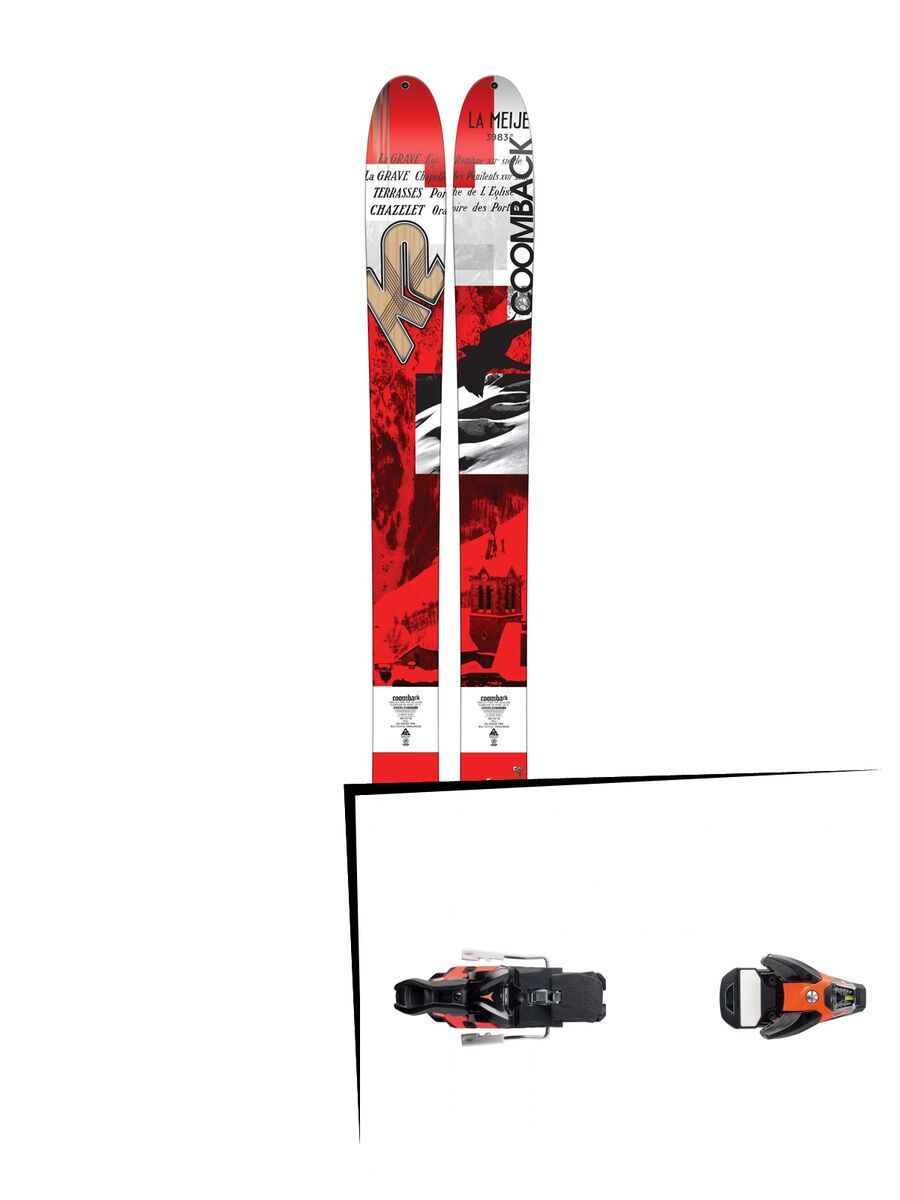 K2 SKI Set: Coomback 114 2016 + Salomon STH2 WTR 16 - Bild 1