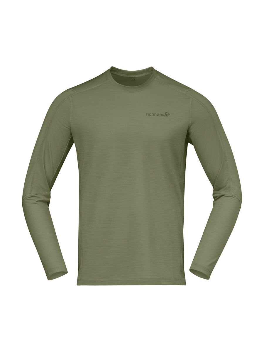 Norrona falketind equaliserUll Long Sleeve M's, deep lichen green - Bild 1