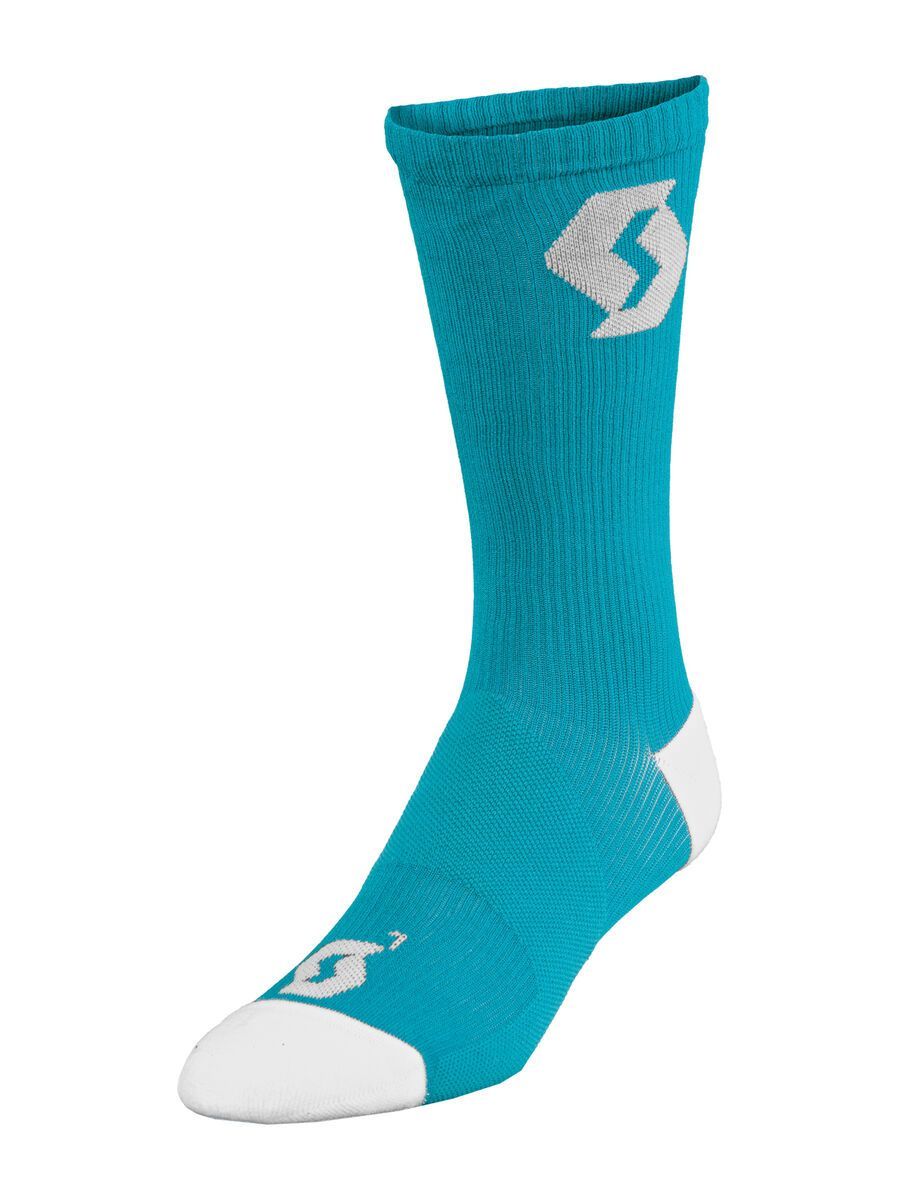 Scott Womens Endurance Long Socken, ocean blue/white - Bild 1