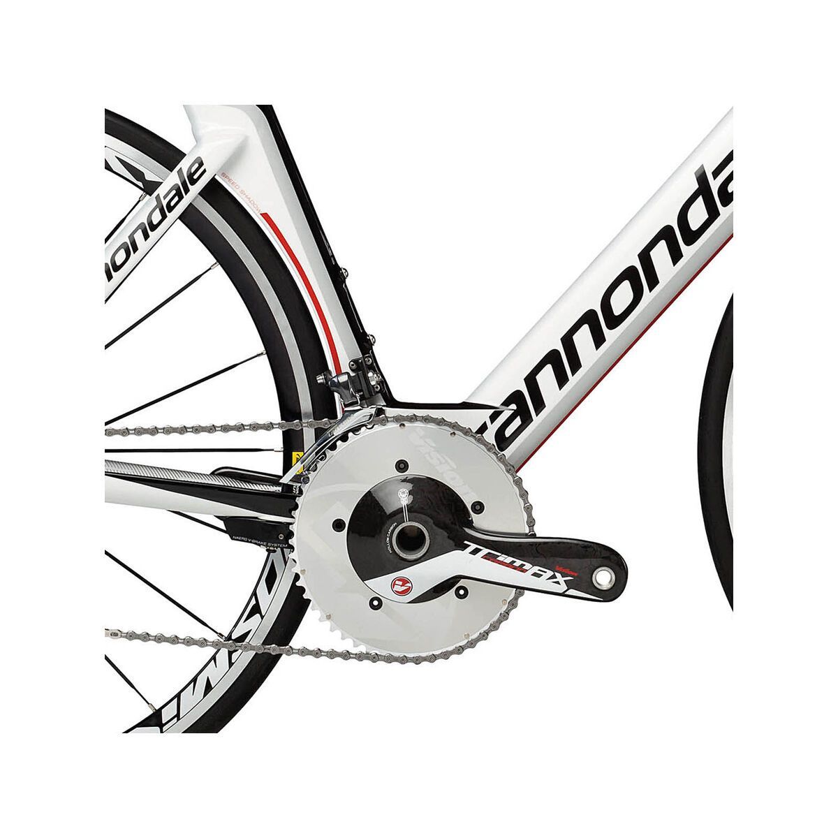 Cannondale Slice RS Ultegra, magnesium white w/ jet black and race red gloss - Bild 2