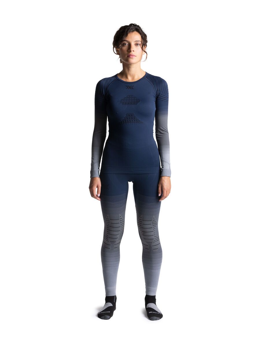 X-Bionic Invent Graphics Shirt LS Wmn, marine/grey/light grey - Bild 3