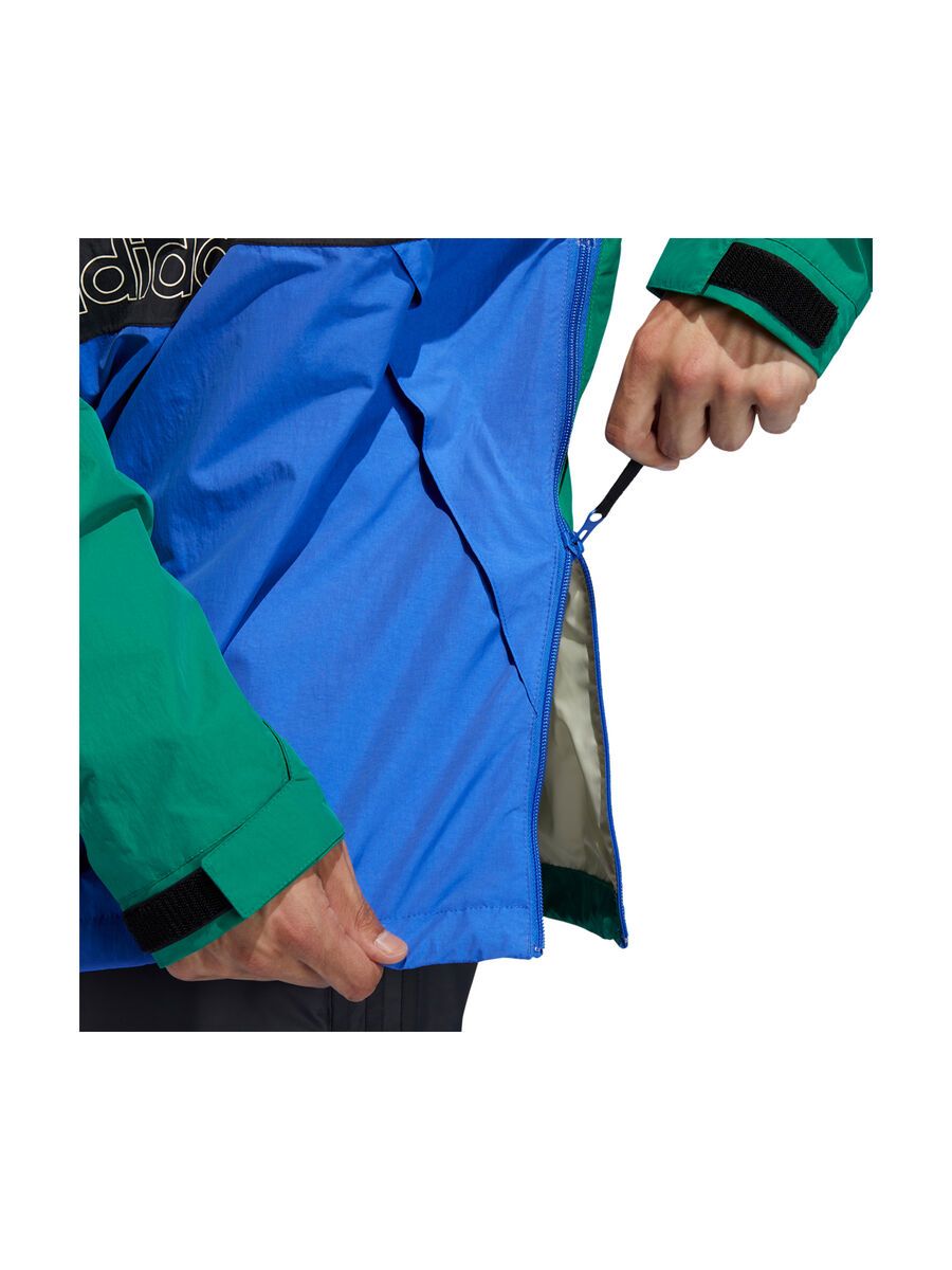 Adidas BB Snowbreaker Jacket, boldgreen/powerred/hi-resblues18/carbon - Bild 7
