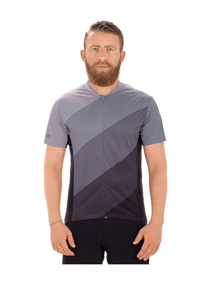 Cube Tour Trikot Full Zip kurzarm, grey pattern - Bild 2