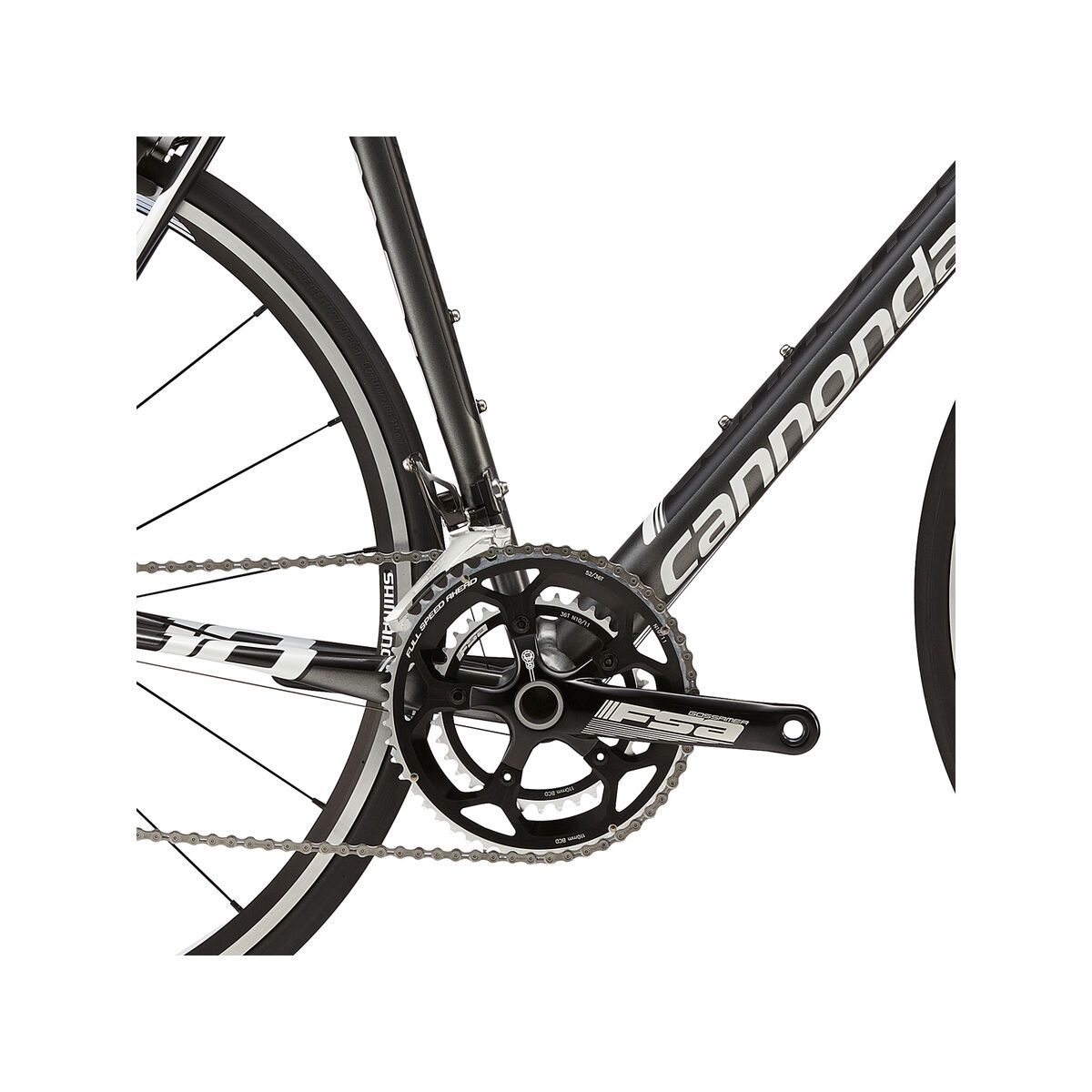 Cannondale CAAD10 5 105, jet black with charcoal grey and magnesium white details matte - Bild 3