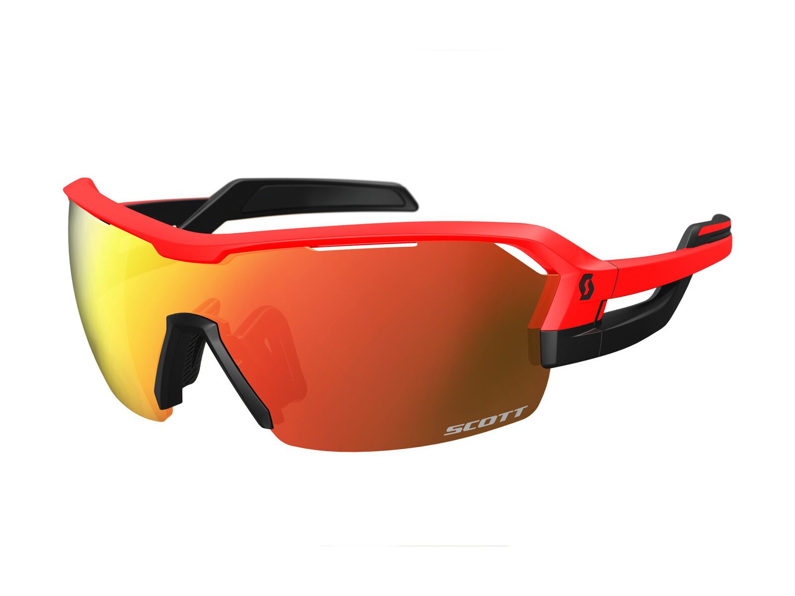 Scott Spur + Spare Lens, neon red matt/black red chrome amp + clear - Bild 1