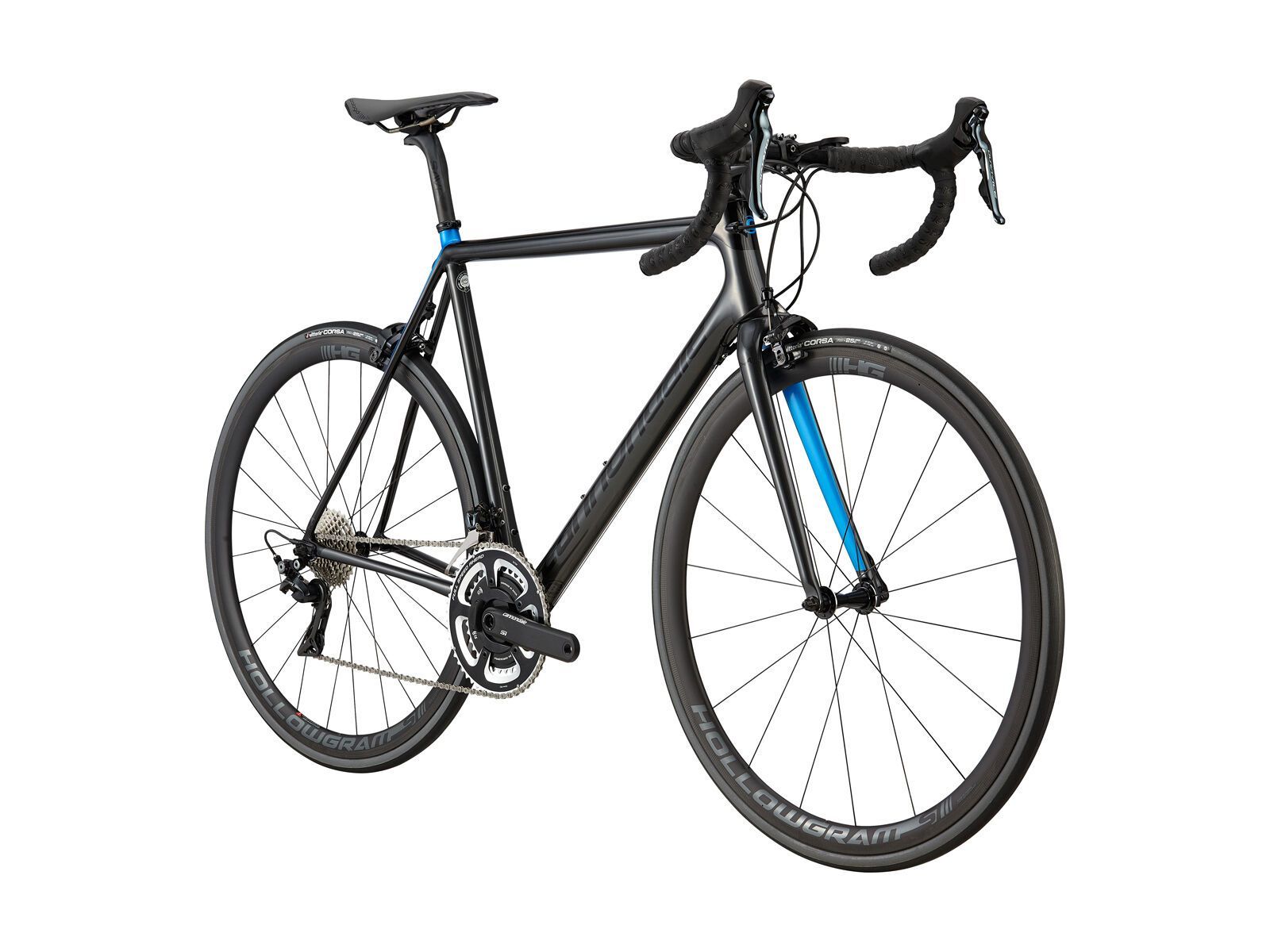Cannondale SuperSix Evo Hi-Mod Dura-Ace, graphite w/ jet black and electric blue - gloss - Bild 2