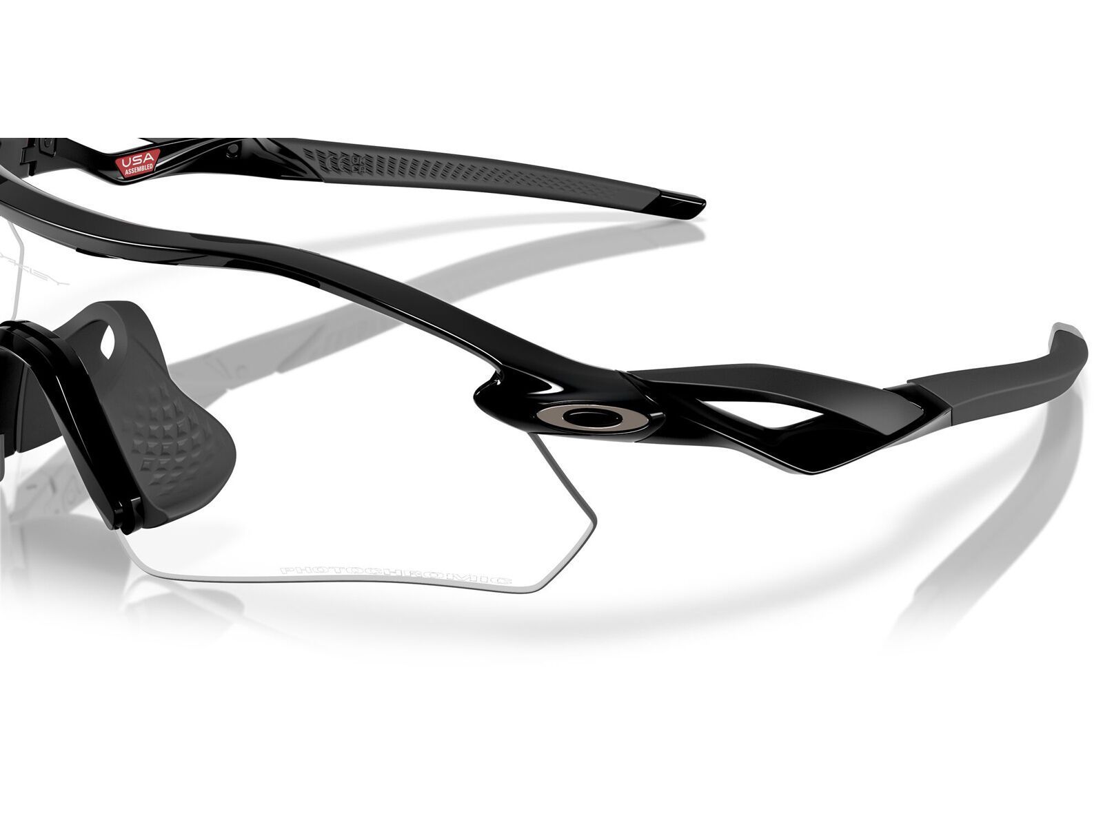 Oakley Radar Plate, Clear To Black Iridium Photochromic / polished black - Bild 4