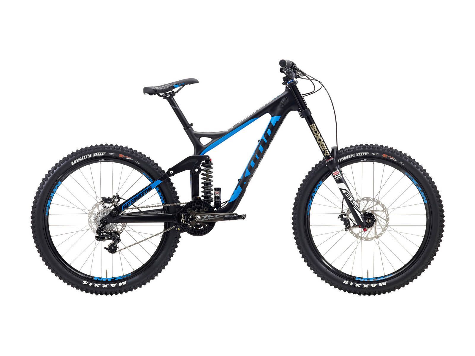 Kona Operator, Matt UD Carbon & Black w/Gloss Blue & Grey - Bild 1