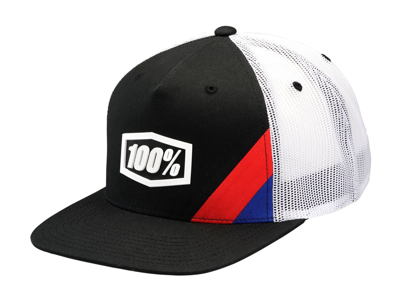 100% Cornerstone Snapback Hat, black - Bild 1