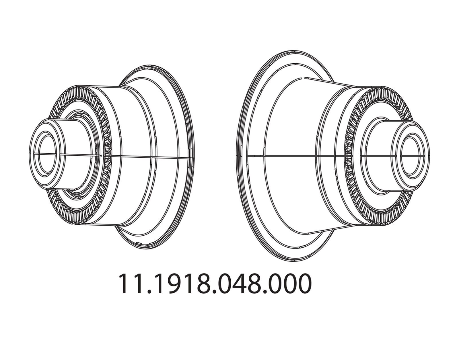 Zipp Endkappen für Nabe 177 Disc, hinten - Bild 1