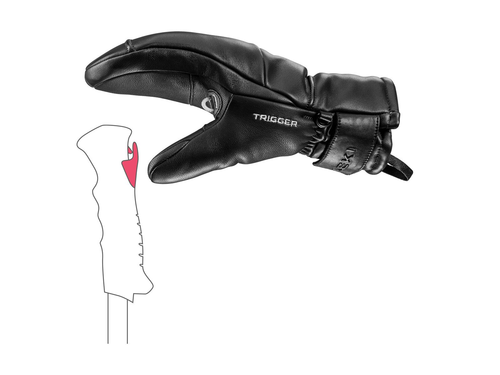 Leki Glace Prime TR Women Mitt, black - Bild 5