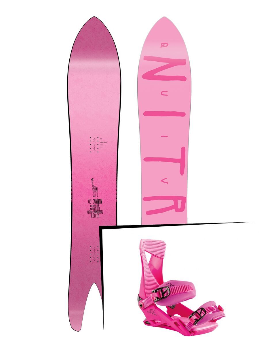 Set: Nitro Quiver Cannon 2019 + Nitro Zero muted brights series raspberry - Bild 1