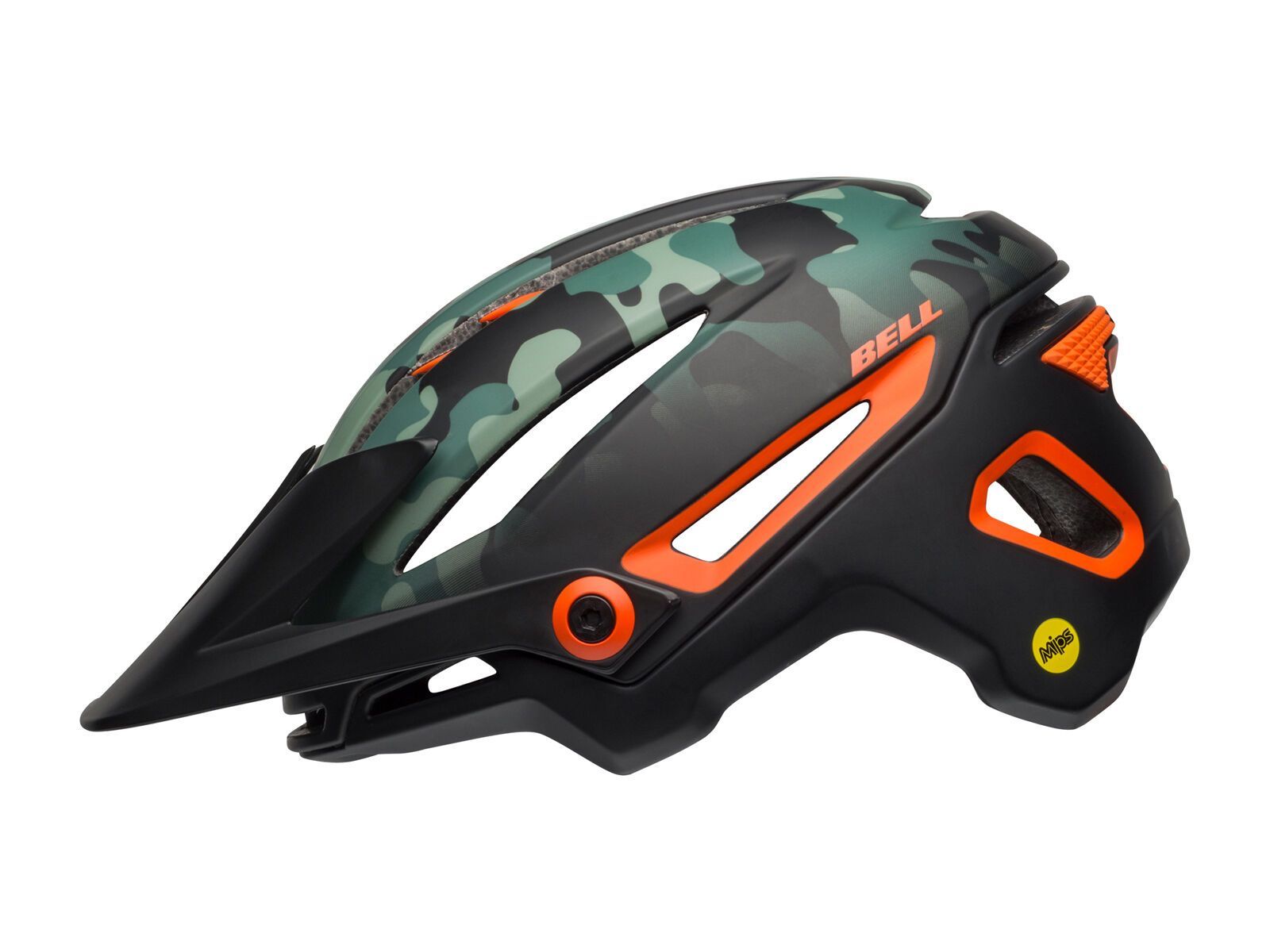 Bell Sixer MIPS, oak matte black/dark green/orange - Bild 4