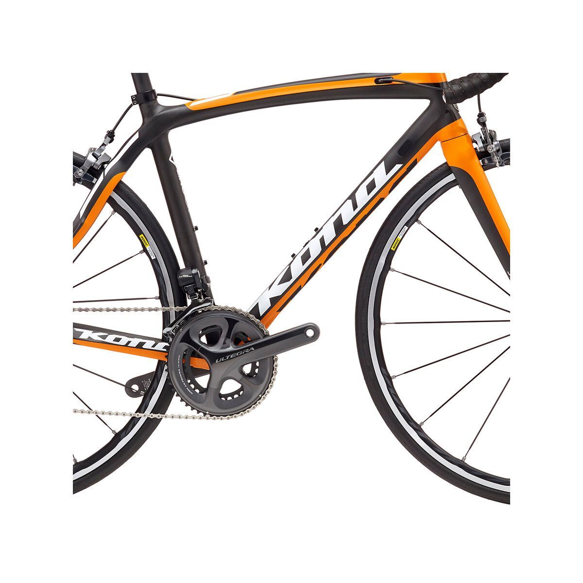 Kona Zing CR, matt carbon w/ team orange & white decals - Bild 3