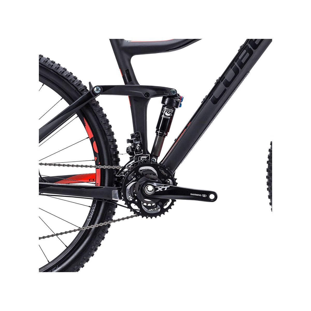 Cube Stereo 120 Super HPC Race 29, black flashred - Bild 3