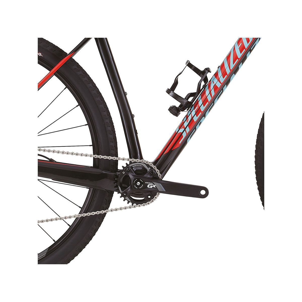 Specialized Stumpjumper HT Comp Carbon 29 World Cup, gloss carbon/rocket red/light blue - Bild 3