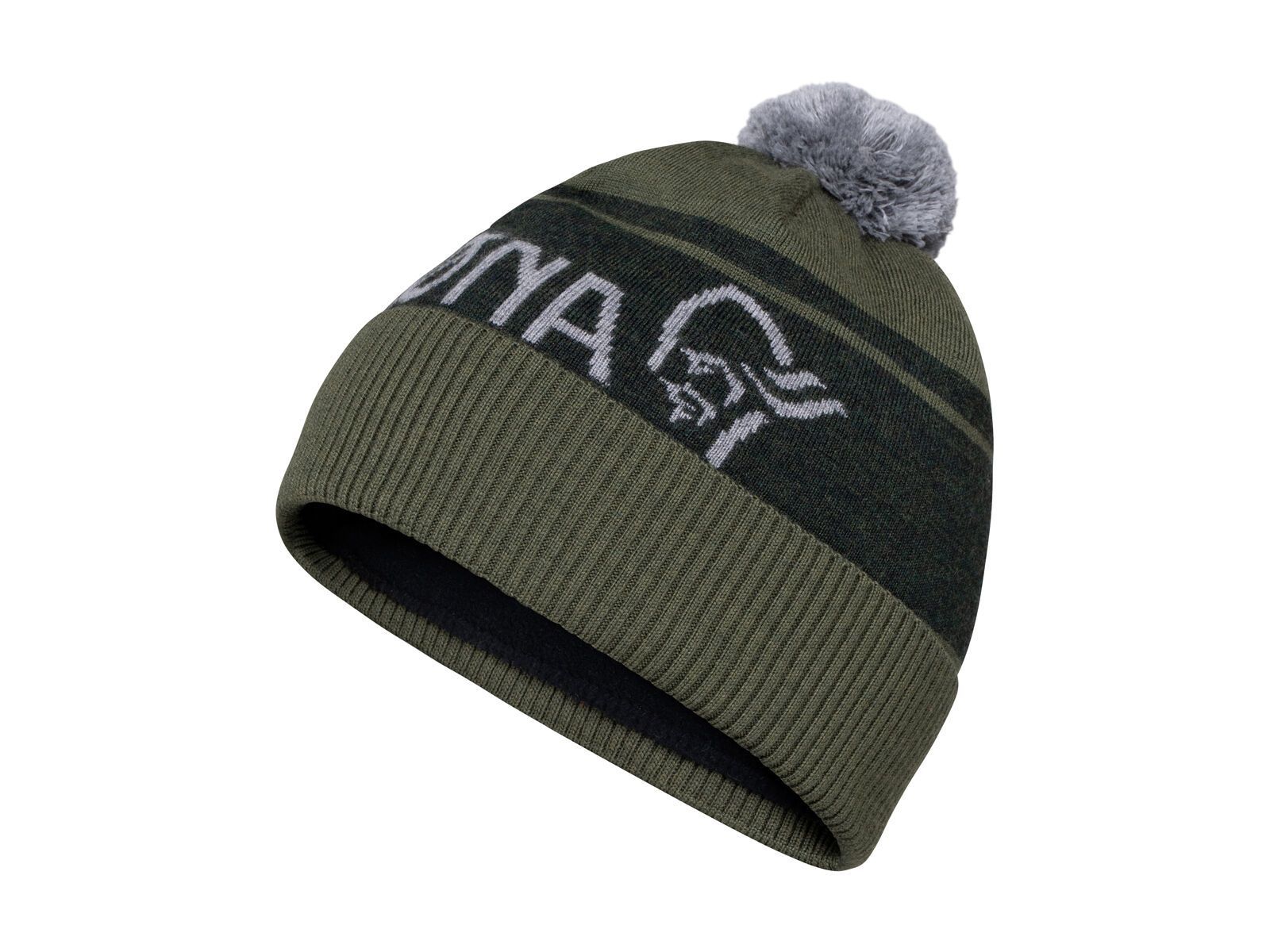 Norrona /29 heavy merinoUll logo Beanie, olive night melange - Bild 1