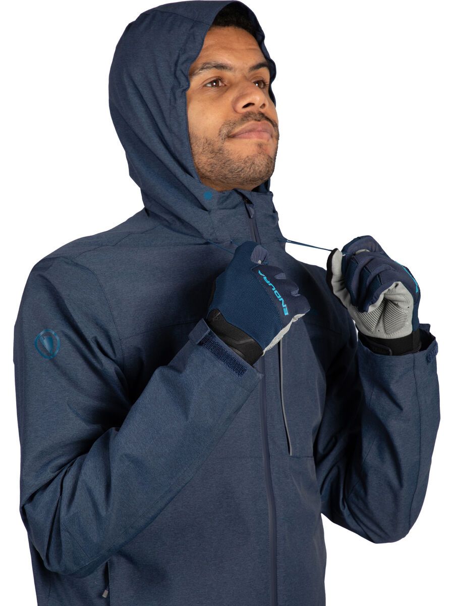 Endura Hummvee Wasserdichte Kapuzenjacke, ink blue - Bild 6