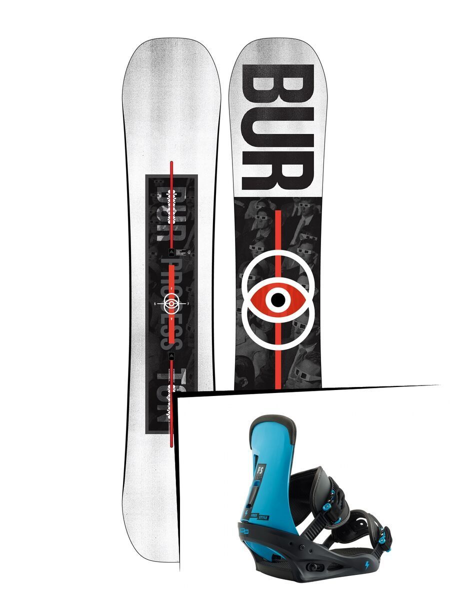 Set: Burton Process Flying V 2019 + Burton Freestyle cobalt blue - Bild 1