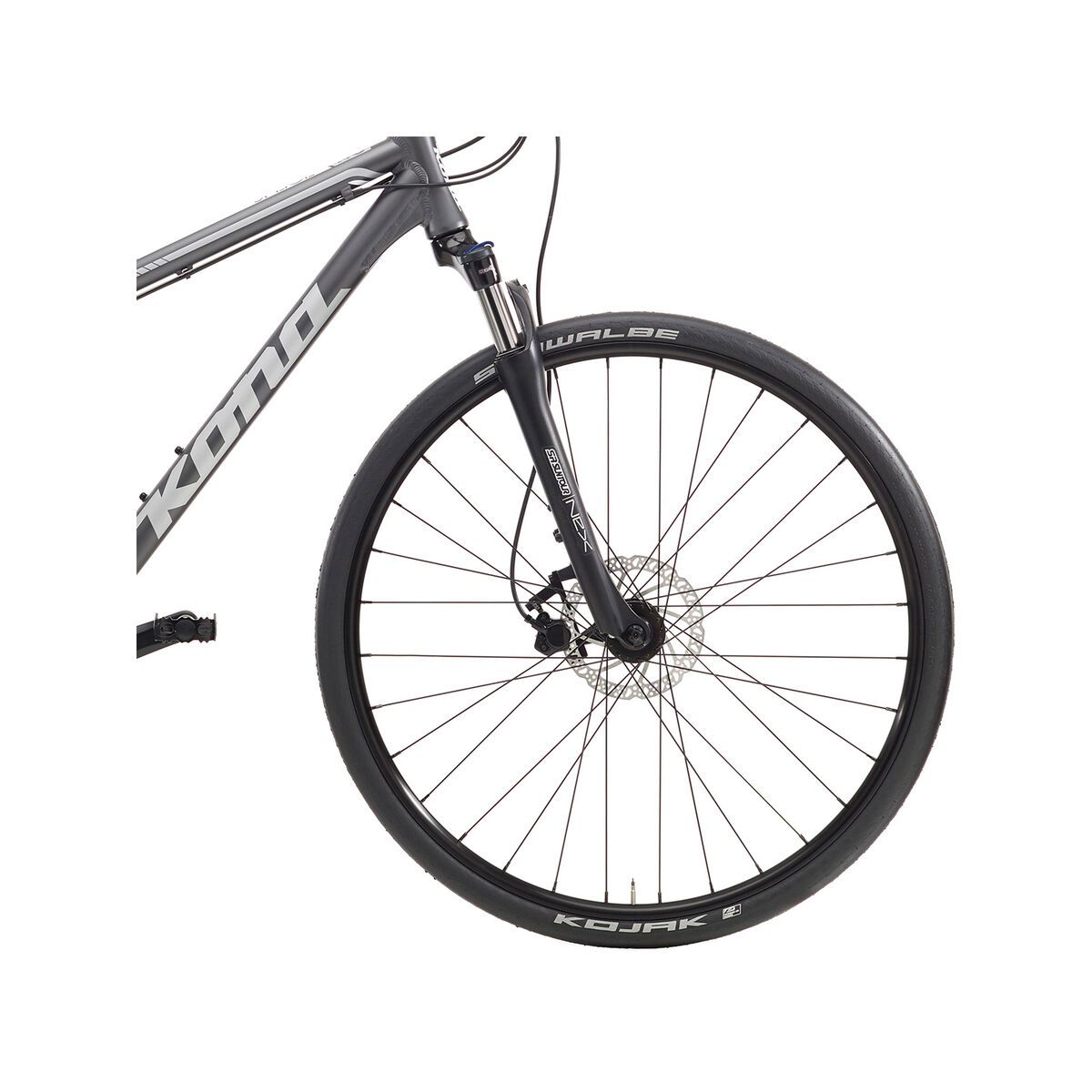 Kona Splice, matt charcoal w/ silver & white decals - Bild 2