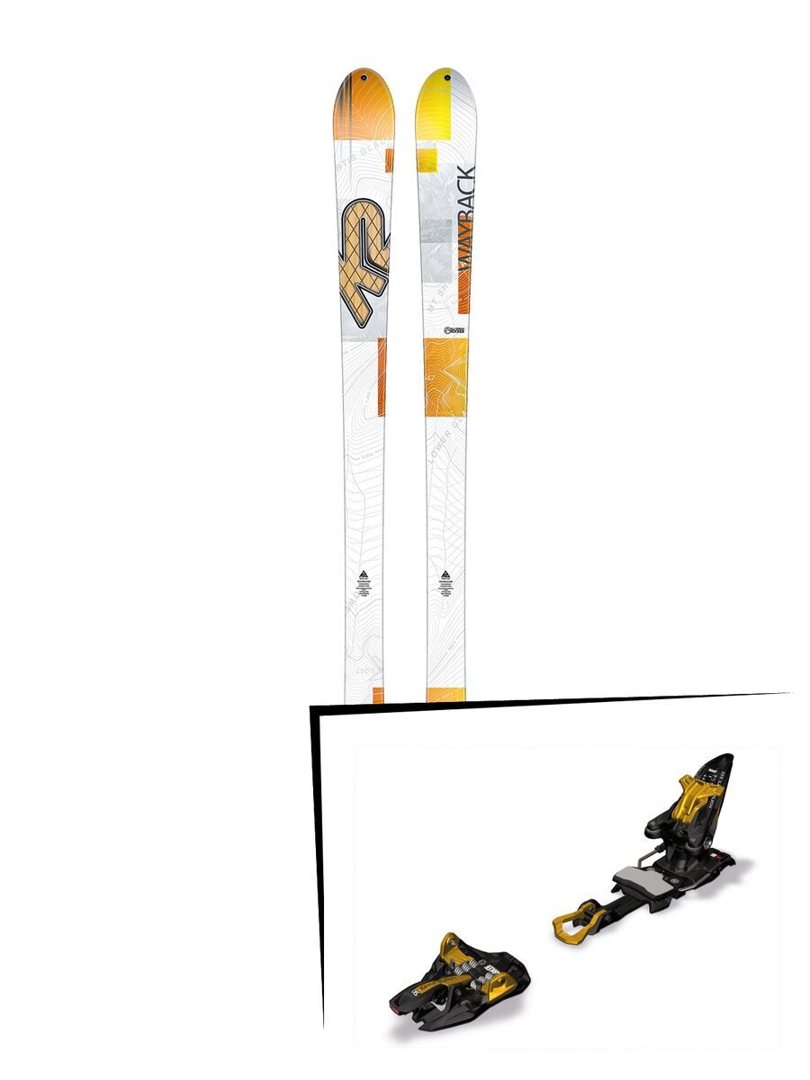 K2 SKI Set: Wayback 82 2016 + Marker Kingpin 10 - Bild 1
