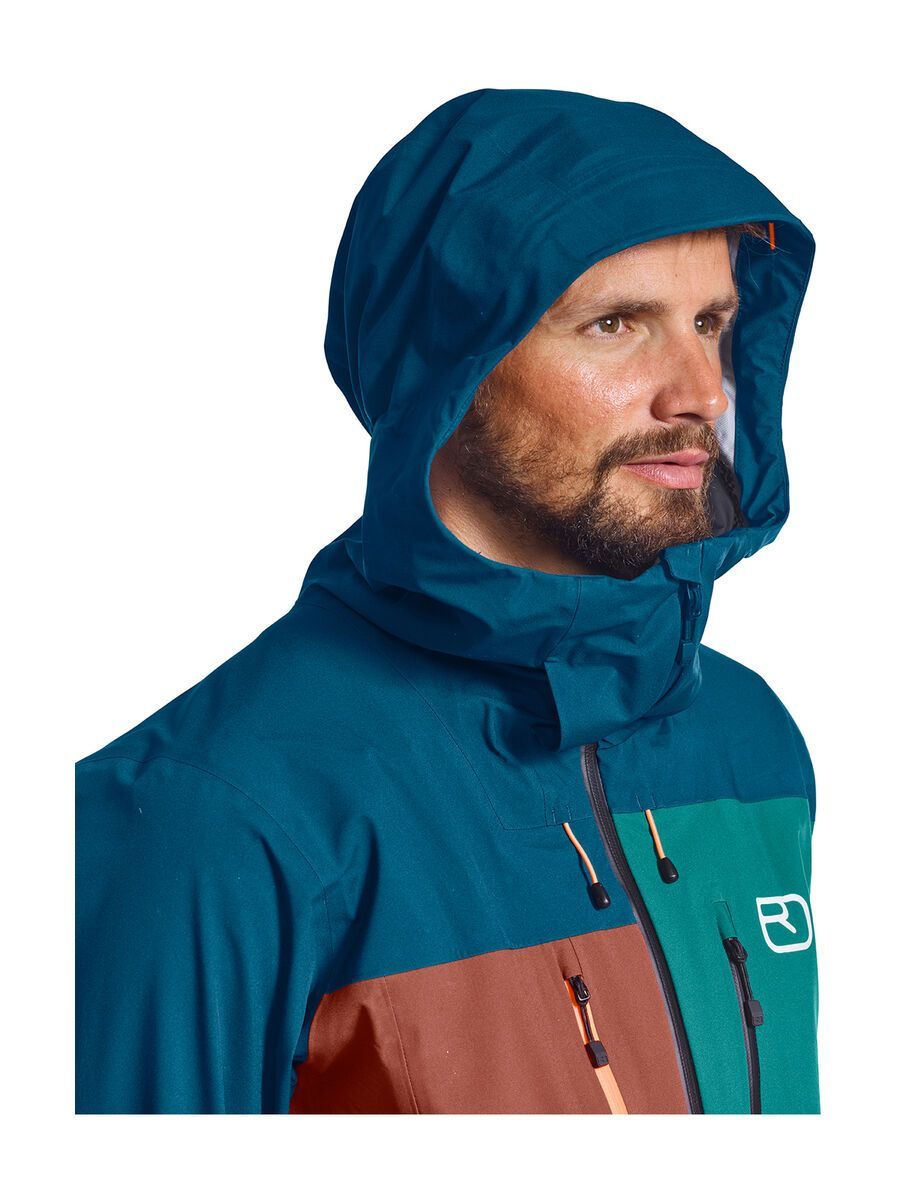 Ortovox 3L Deep Shell Jacket M, petrol blue - Bild 3