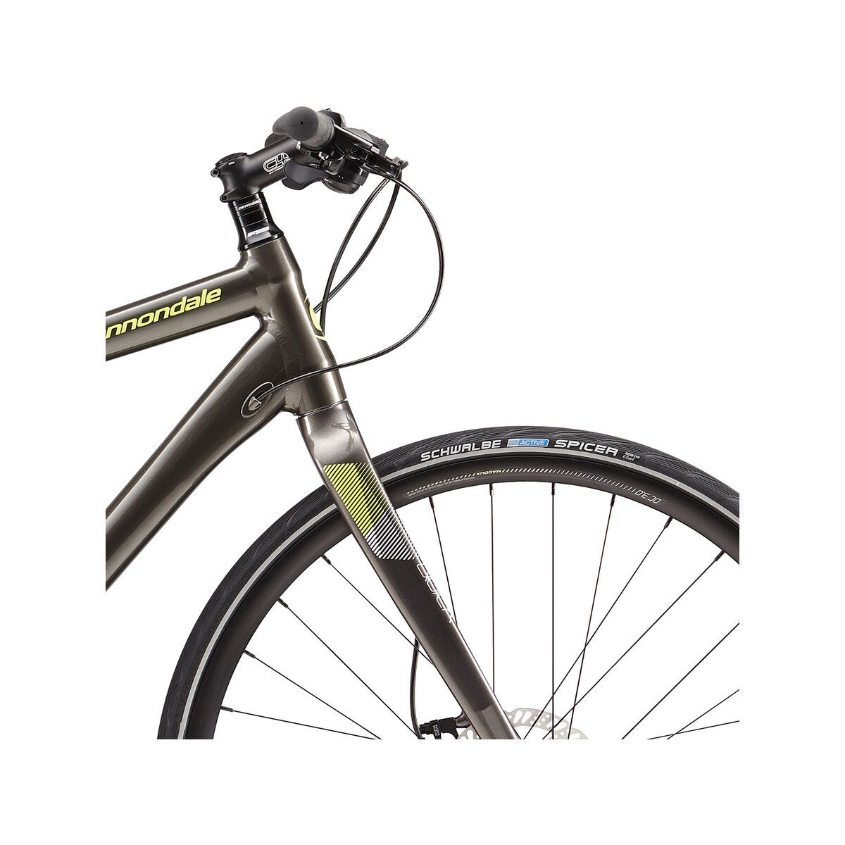 Cannondale Quick 3 Disc, antracite w/ volt and cashmere, reflective detail, gloss - ANT - Bild 5