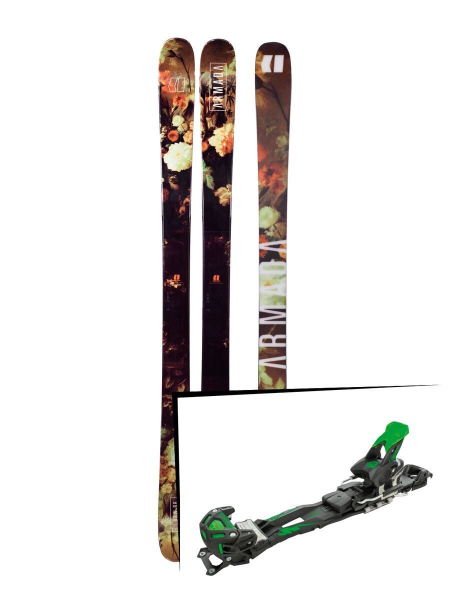 Set: Armada Arw 86 2018 + Tyrolia Adrenalin 16 solid black flash green - Bild 1