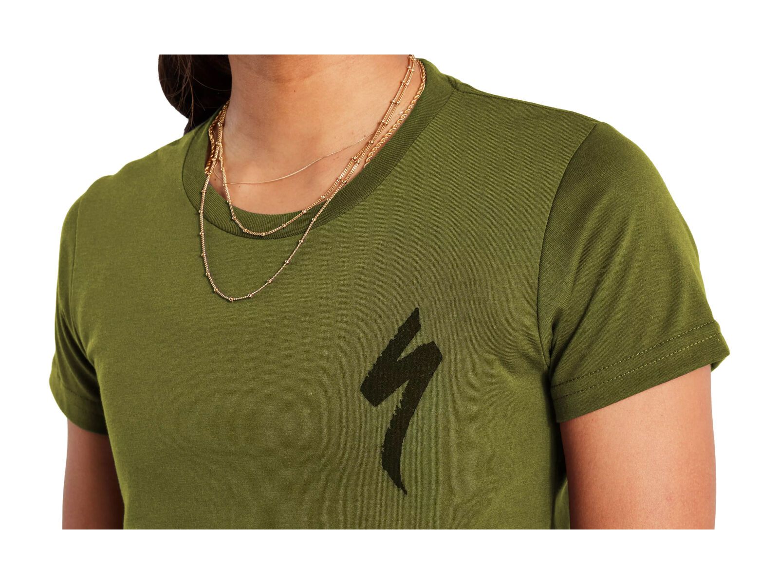 Specialized S-Logo T-Shirt Damen kurzarm, olive green - Bild 5