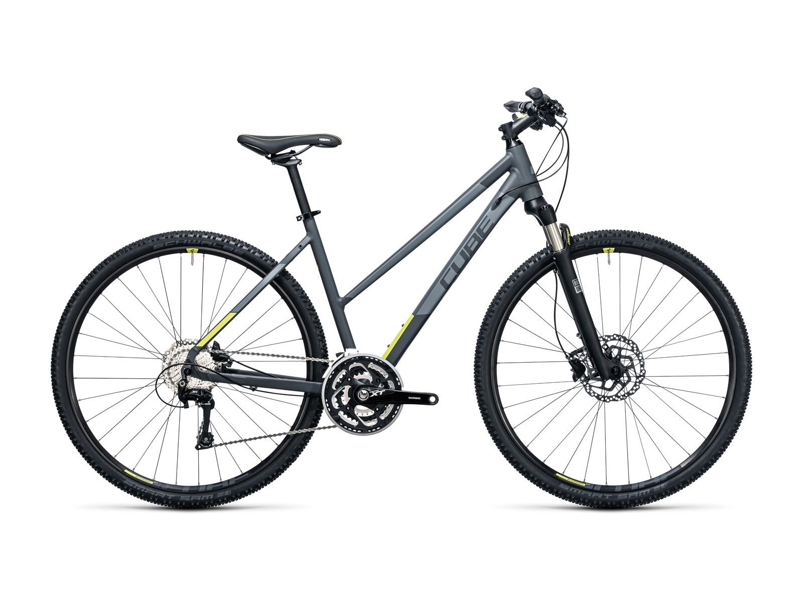 Cube Cross Pro Trapeze, grey´n´lime - Bild 1