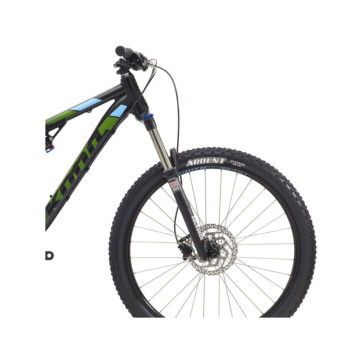Kona Precept 130, matt black w/ green & cyan decals - Bild 5