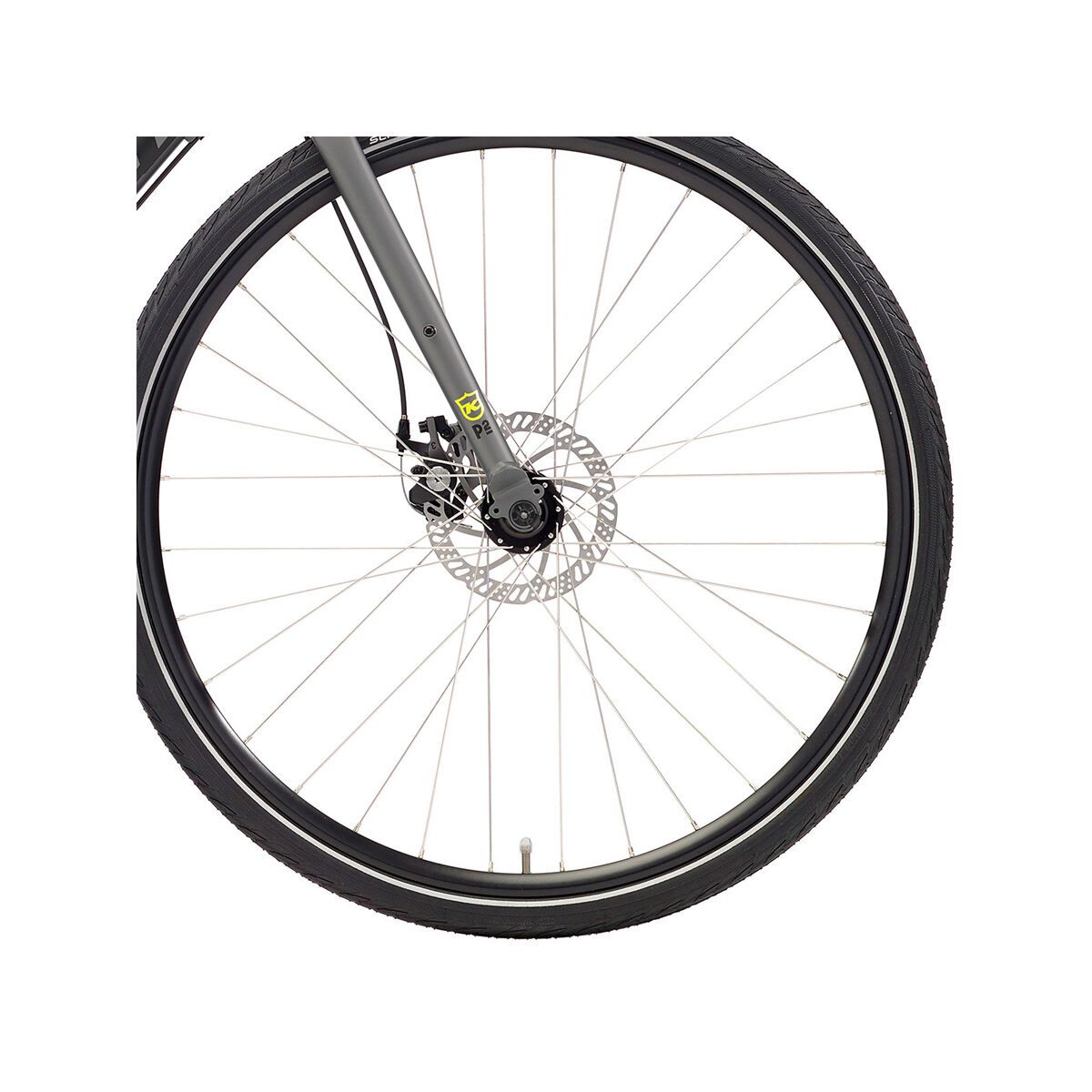 Kona Dew 650B, matt gray w/ charcoal & yellow decals - Bild 3