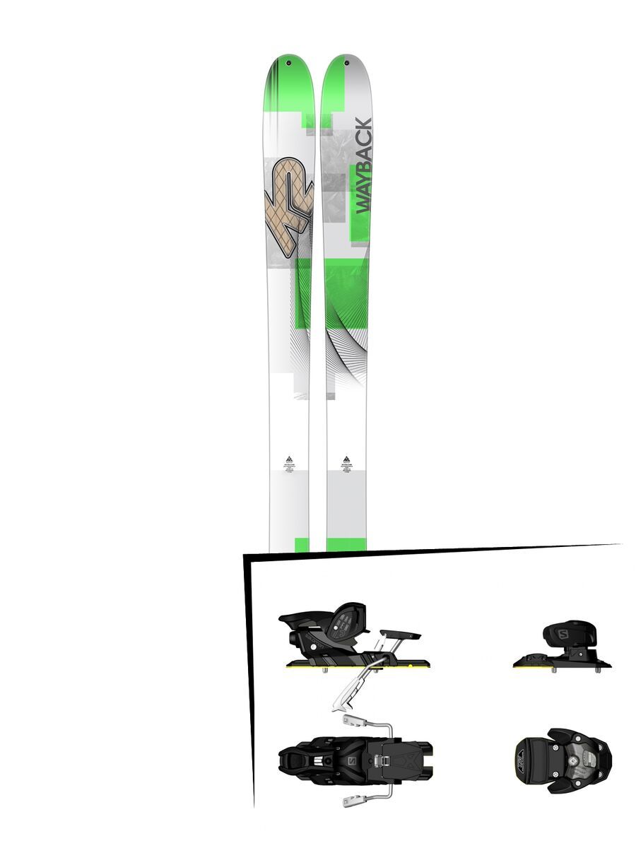 K2 SKI Set: Wayback 96 2016 + Salomon Warden MNC 13 - Bild 1