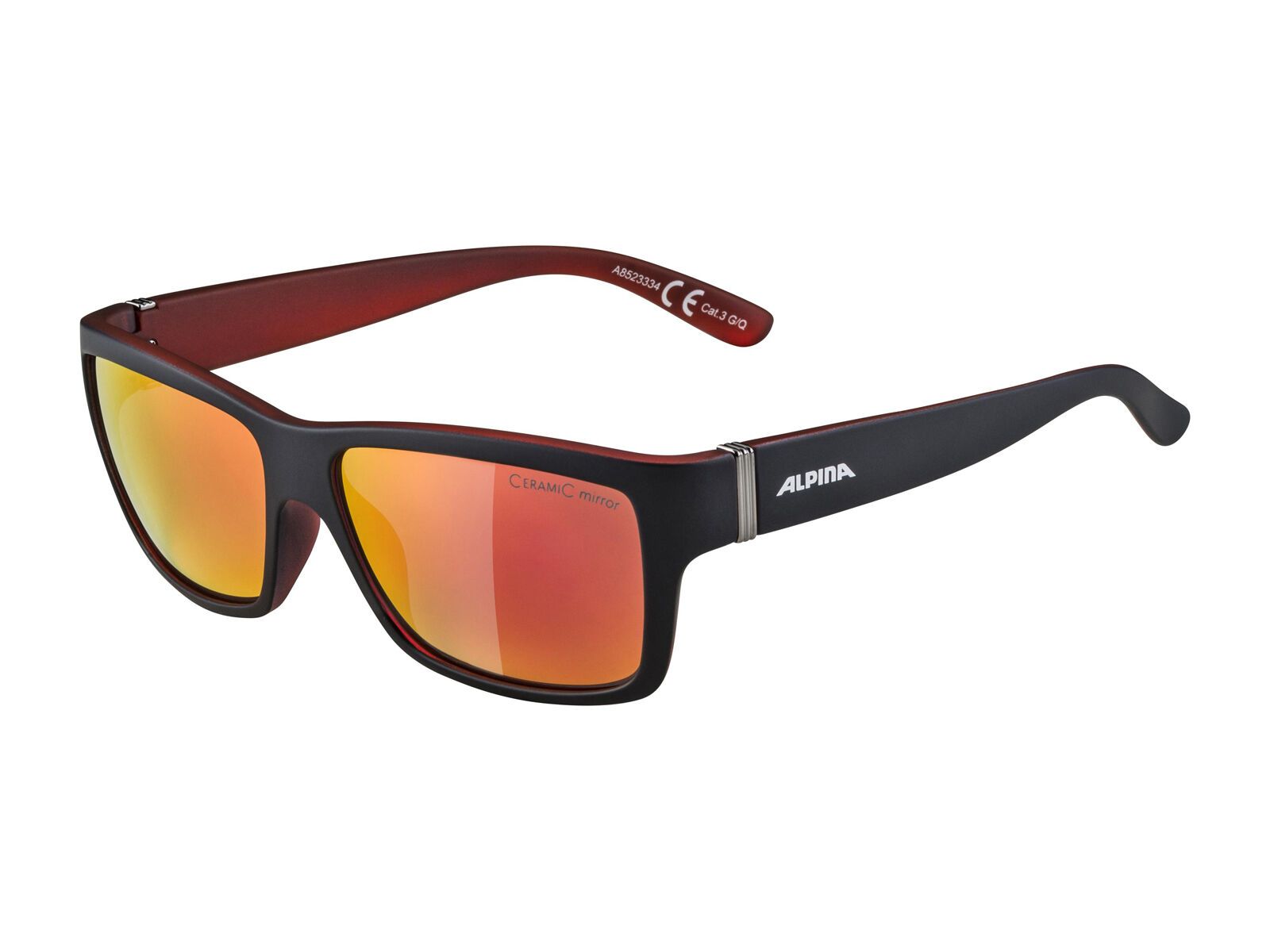 Alpina Kacey, black matt red/Lens: ceramic mirror red - Bild 1