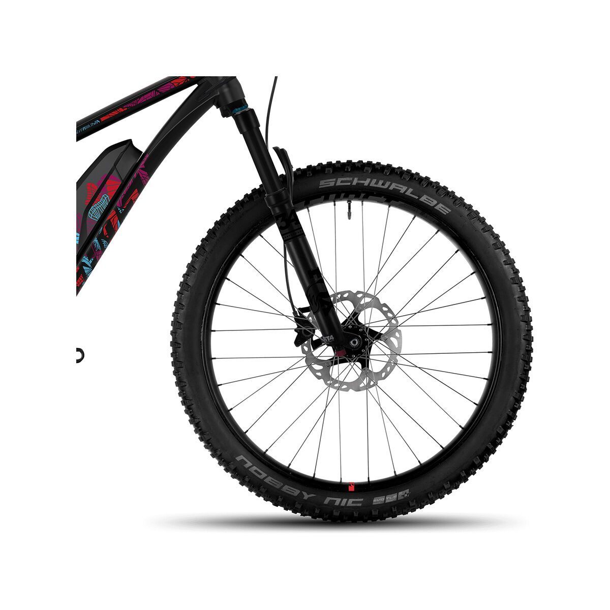 Ghost Hybride Lanao FS 8 AL, night black/lake blue/riot red - Bild 2