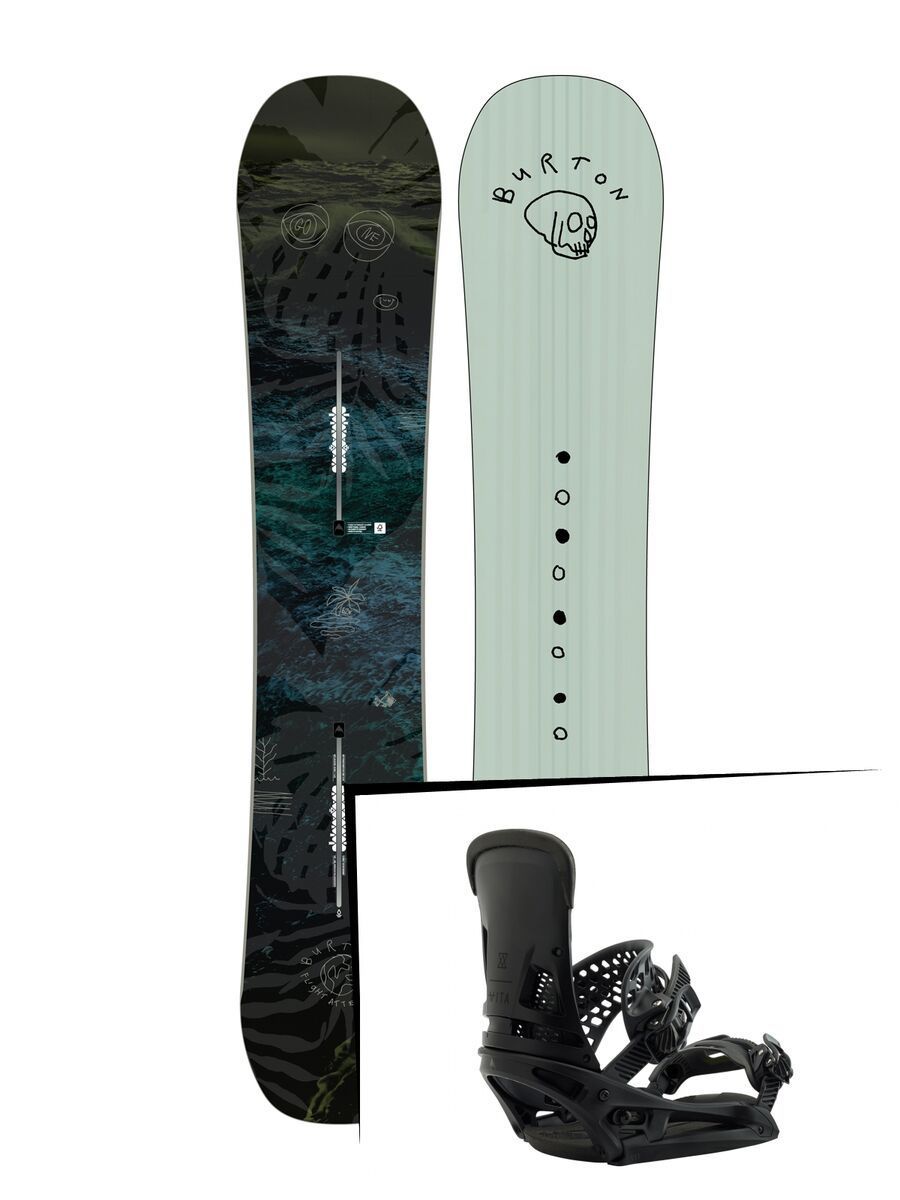 Set: Burton Flight Attendant Wide 2019 + Burton Malavita EST brackish - Bild 1