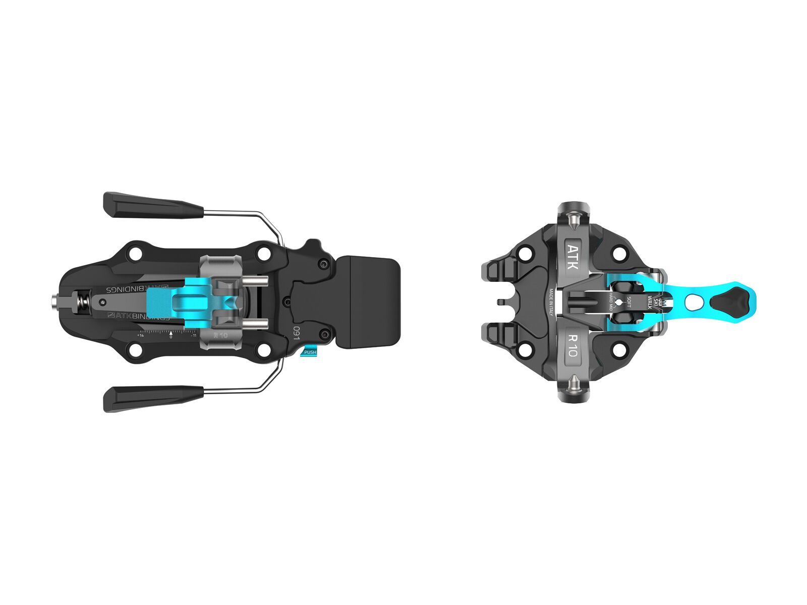 ATK Raider 10 - 97 mm, black titanium lightblue - Bild 3