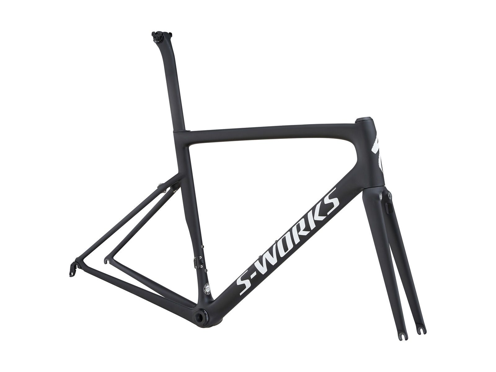 Specialized S-Works Tarmac Frameset, monocoat black/white reflective clean - Bild 1