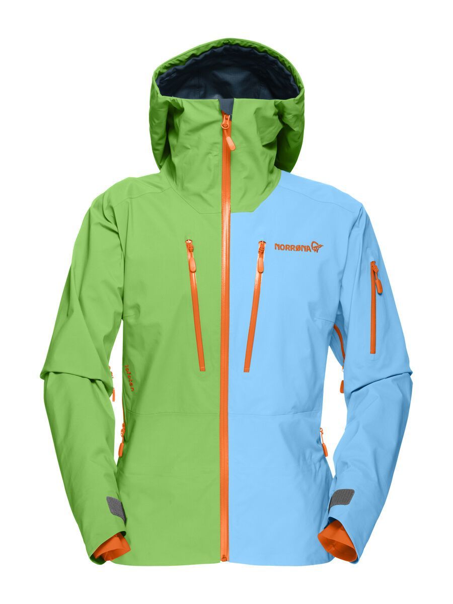 Norrona Women Lofoten Gore-Tex Pro Jacket, jungle fever/ice blue - Bild 1