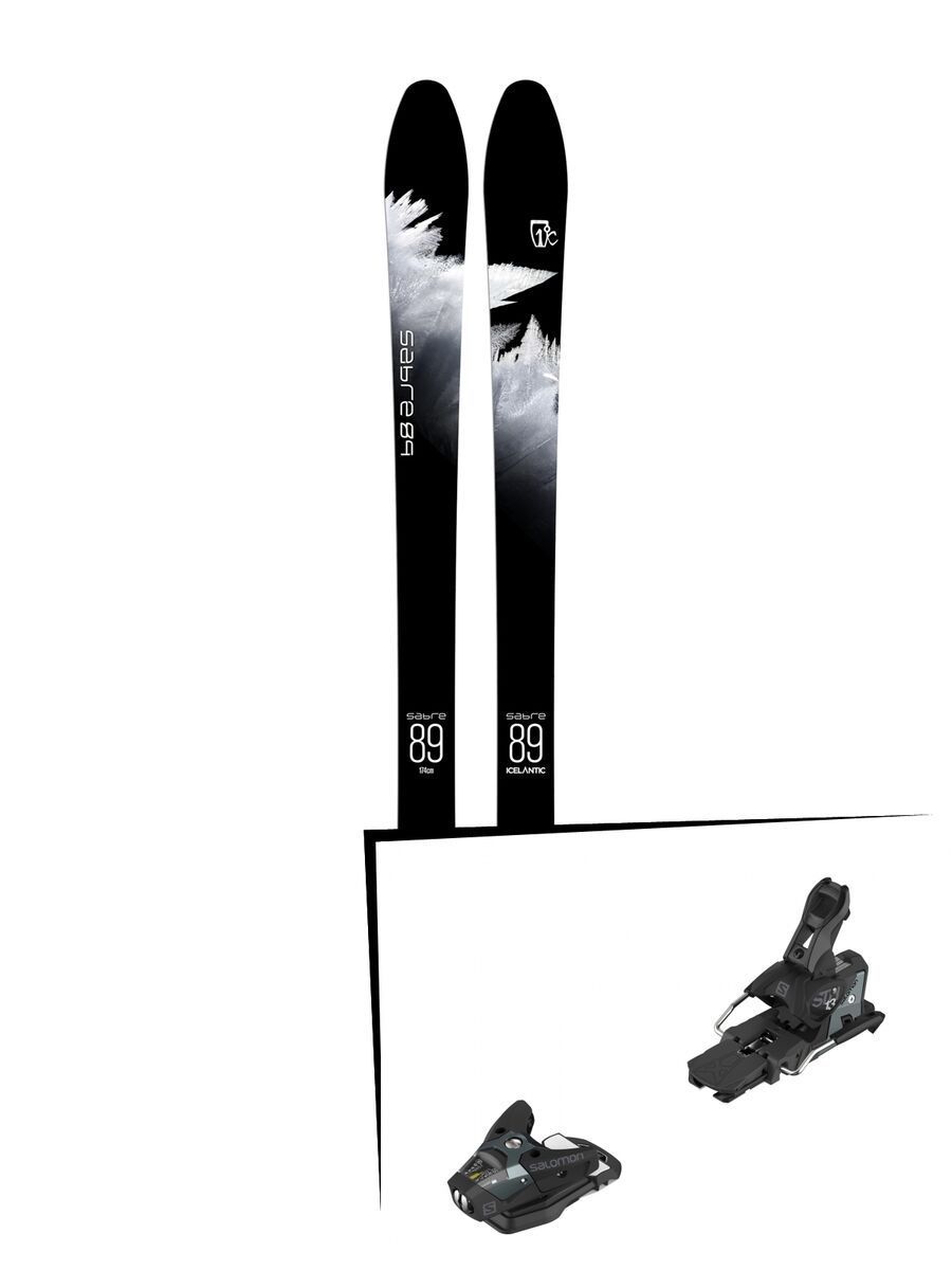 Set: Icelantic Sabre 89 2018 + Salomon STH2 WTR 13 black/dark grey - Bild 1
