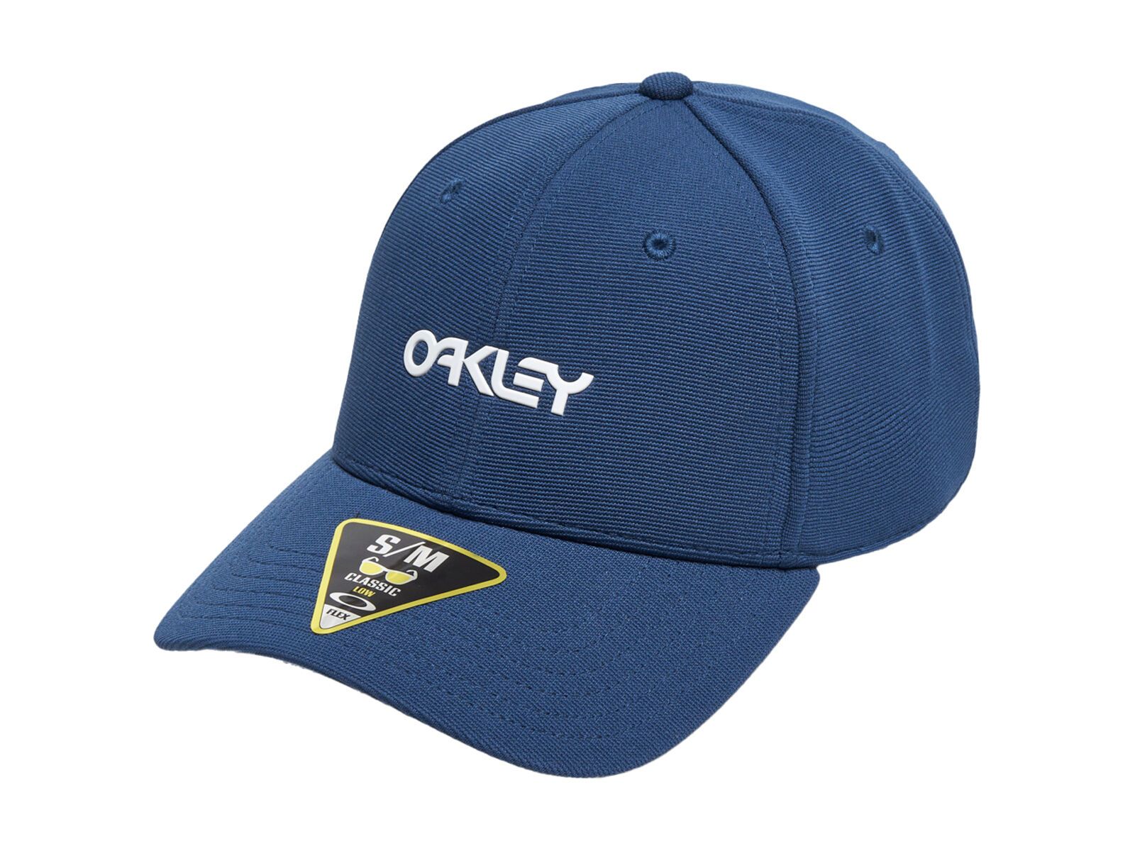 Oakley 6 Panel Stretch Metallic Hat, poseidon/white - Bild 1