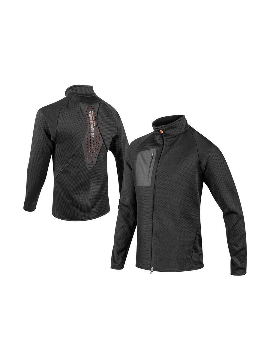 Komperdell Full Zip Sweater Men, schwarz/orange - Bild 3