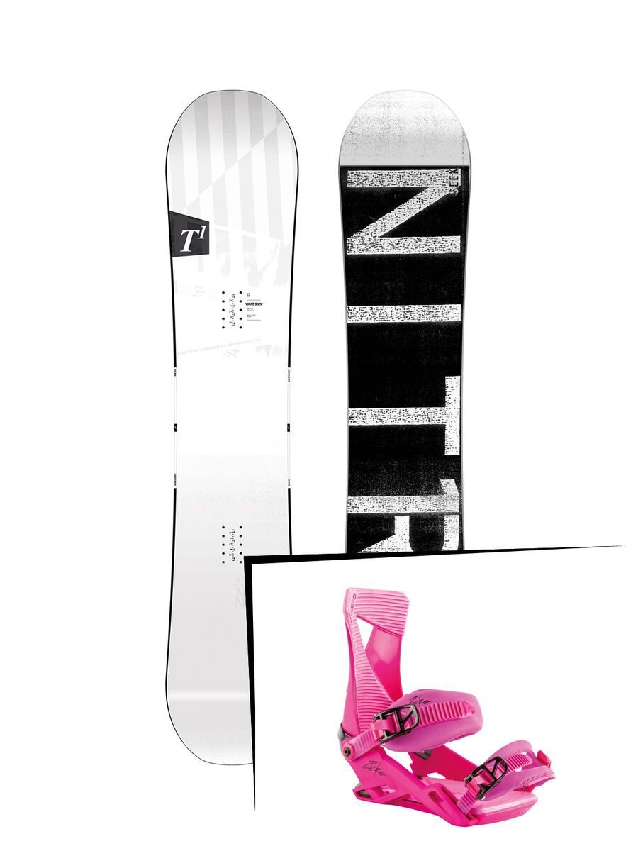 Set: Nitro T1 Wide 2019 + Nitro Zero muted brights series raspberry - Bild 1